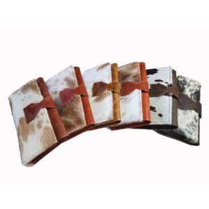 Genuine Handmade Cowhide Leather Flip Wallet